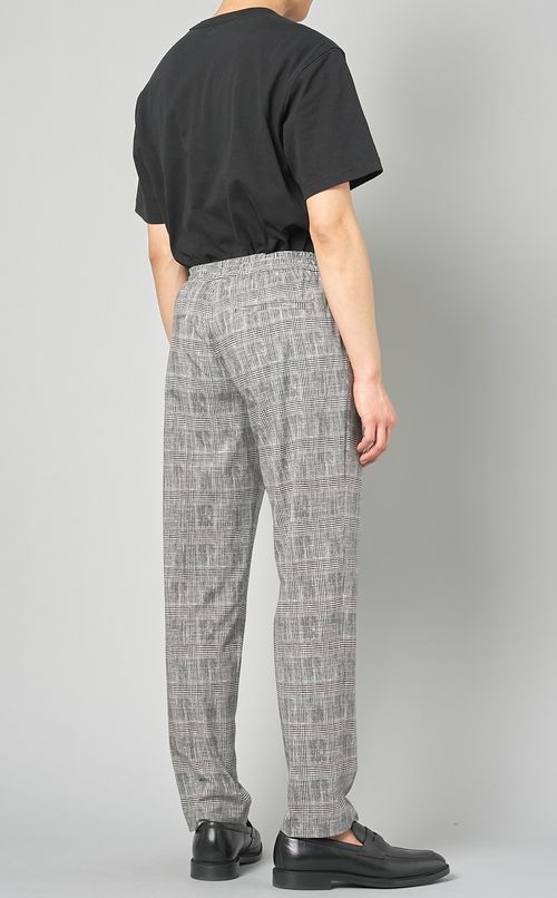 コットングレンチェックパンツ