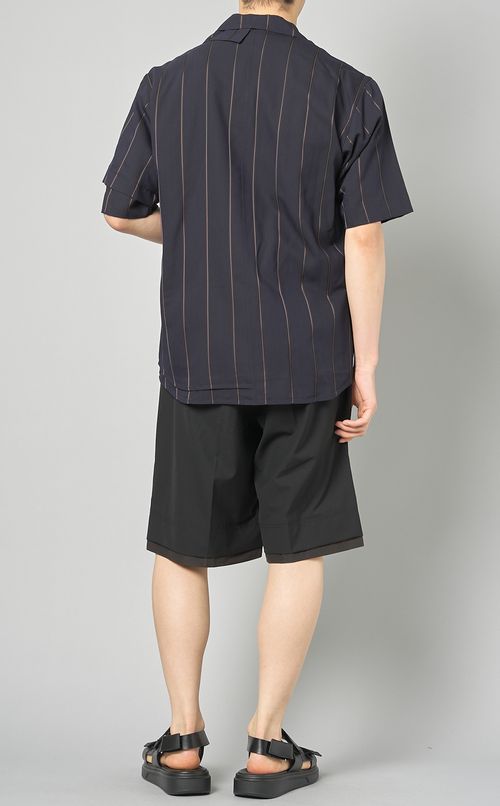 レイヤードオープンカラーシャツ