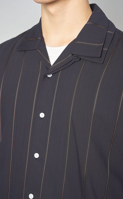 レイヤードオープンカラーシャツ