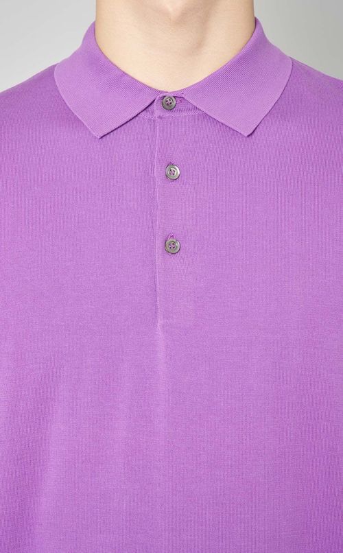 ニットポロシャツ