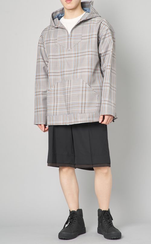 チェックアノラック