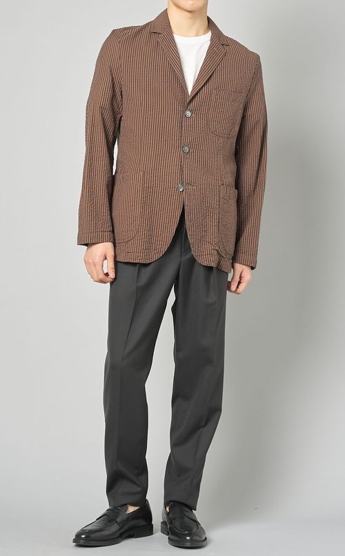 コットンストライプジャケット