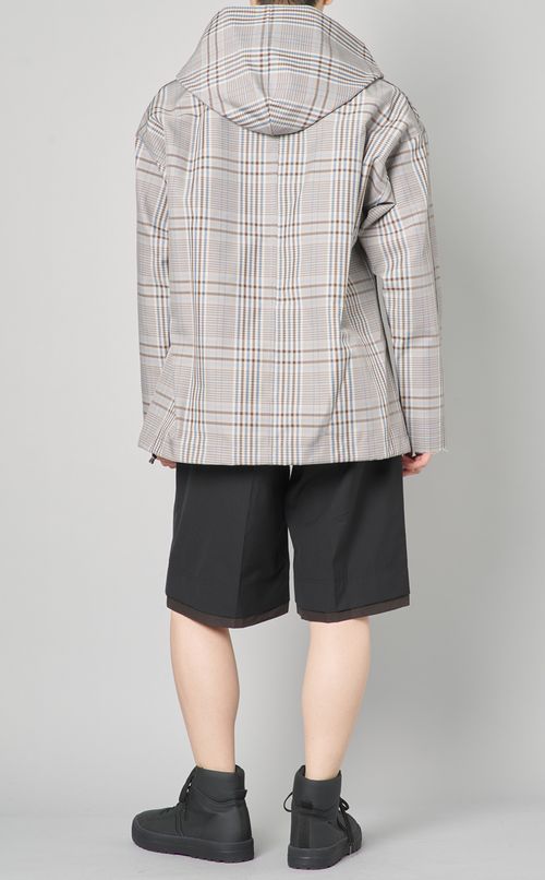 チェックアノラック