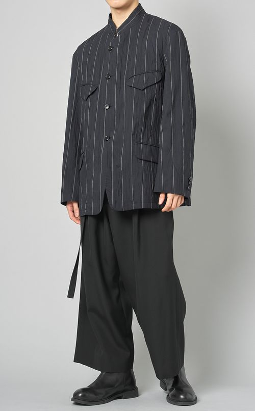 スタンドカラー4ポケットジャケット