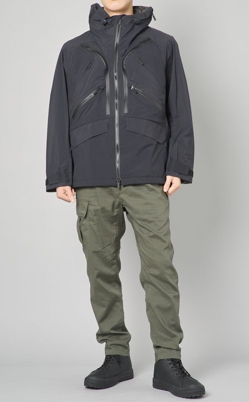 ナイロンフードパーカー