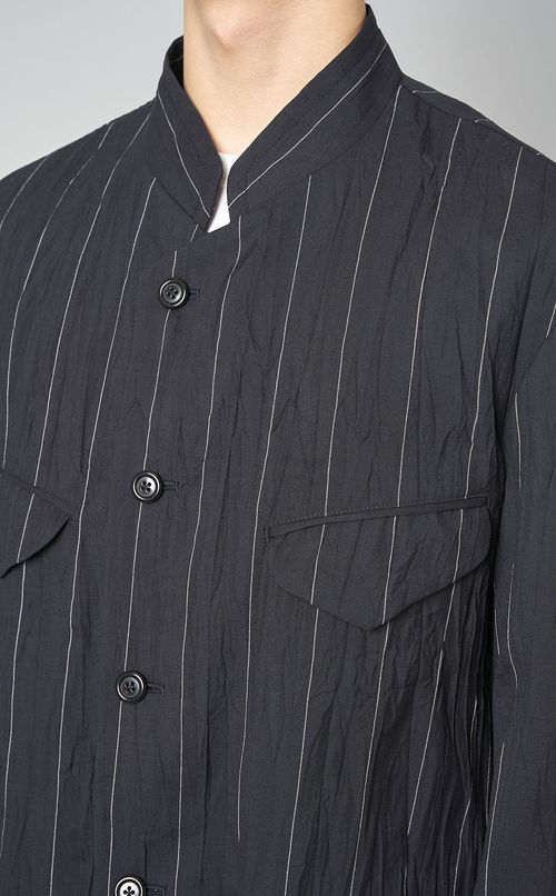 スタンドカラー4ポケットジャケット