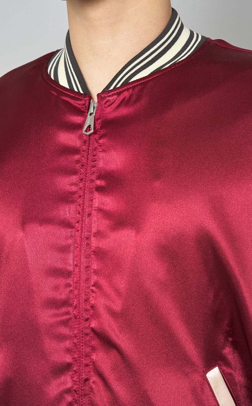 トリムサテンジャケット