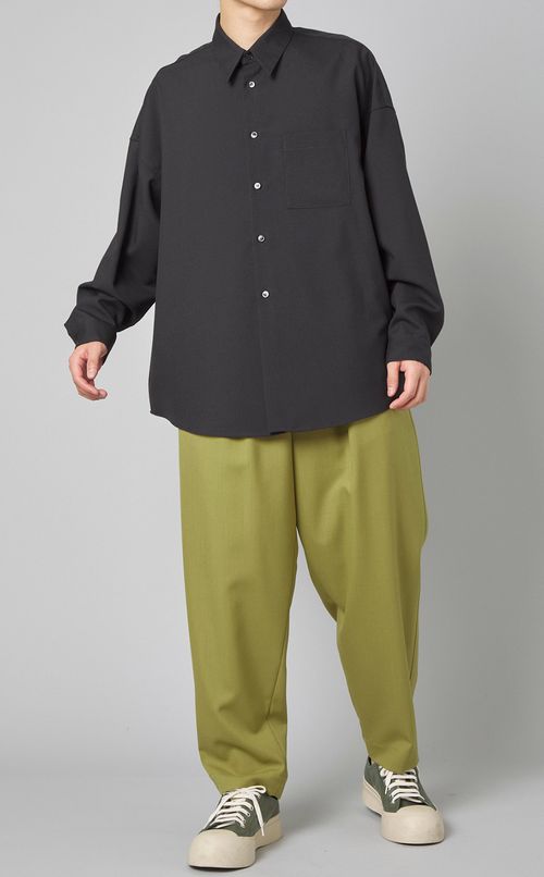 トロピカルウールシングルシャツ