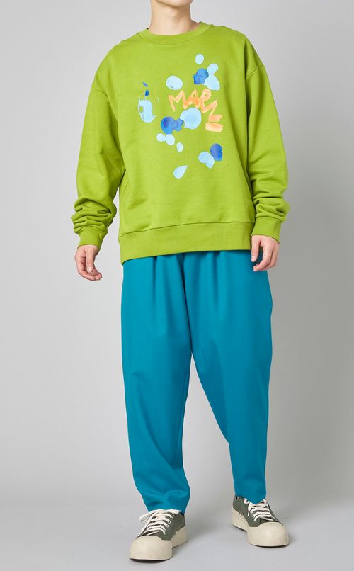 トロピカルウールタックパンツ