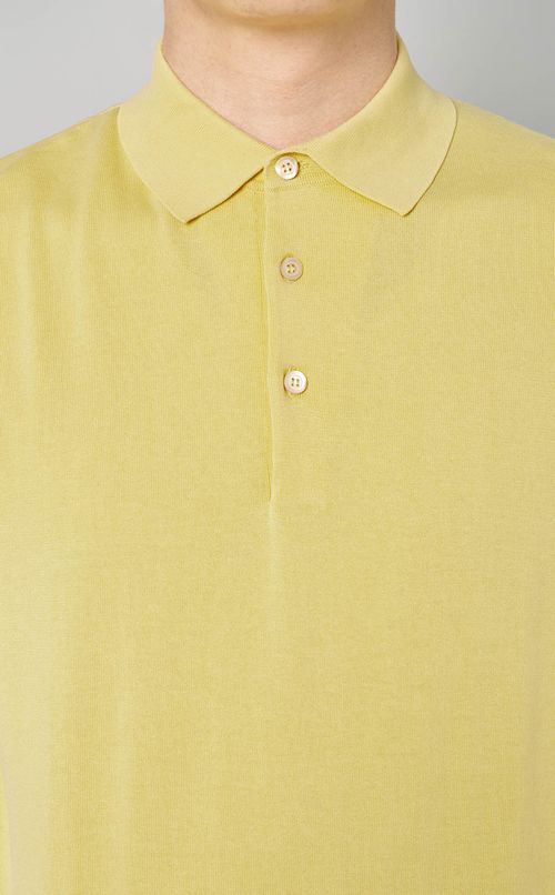 ニットポロシャツ