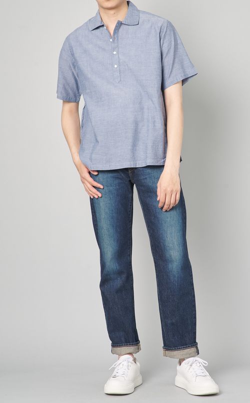 コットンオープンシャツ