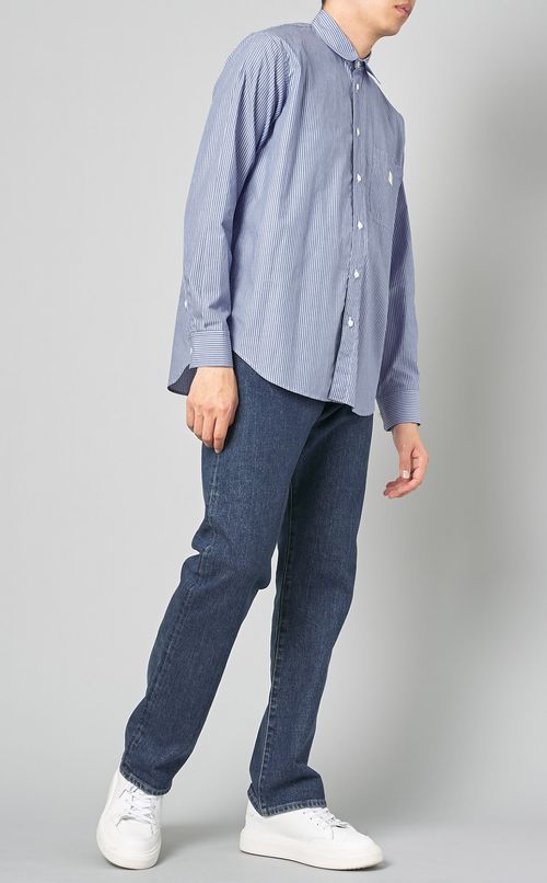 ストライプタイプライターシャツ