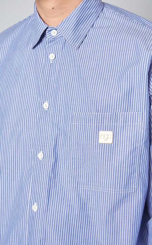 ストライプタイプライターシャツ