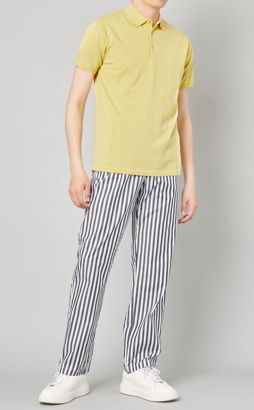 ニットポロシャツ