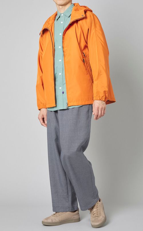 ウールワイドテーパードパンツ