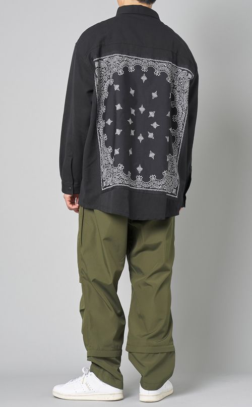 バンダナバックシャツブルゾン