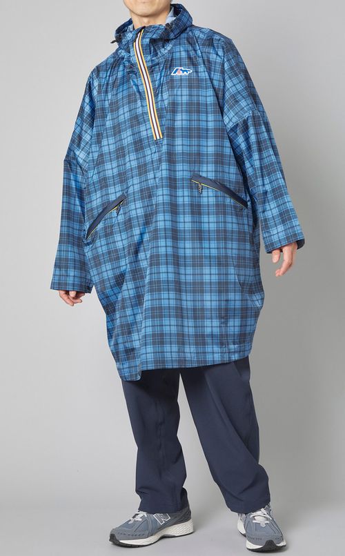K-WAYチェックポンチョ