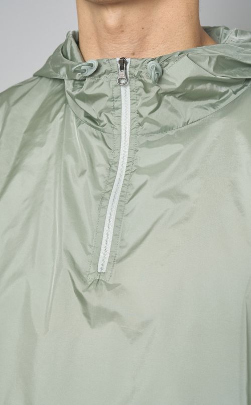 ナイロンハーフジップアップジャンパー