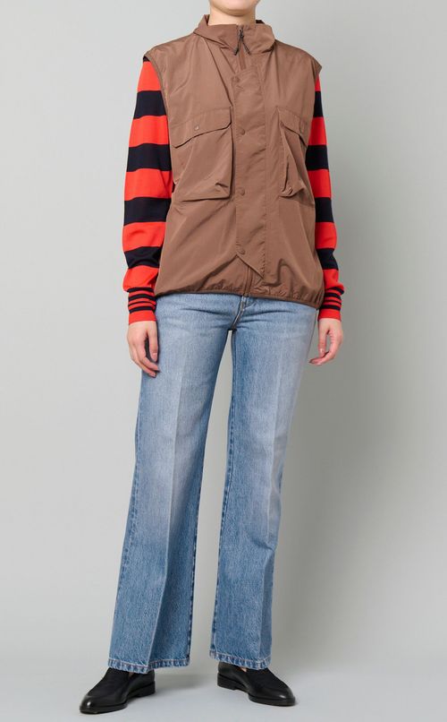 センタープレスクロップドデニム