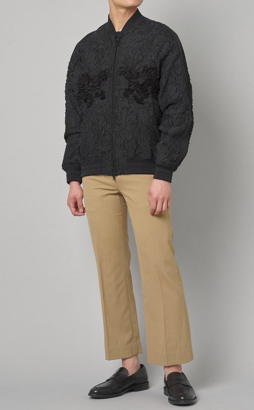 カットジャカードブルゾン