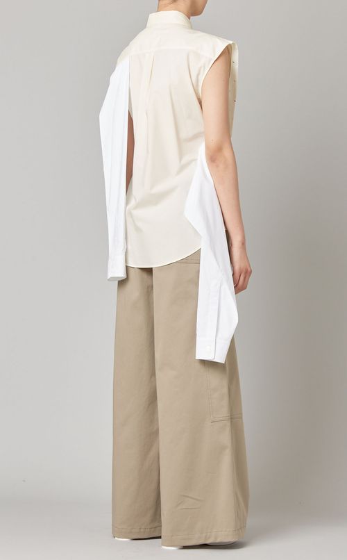 スリーブデザインシャツ