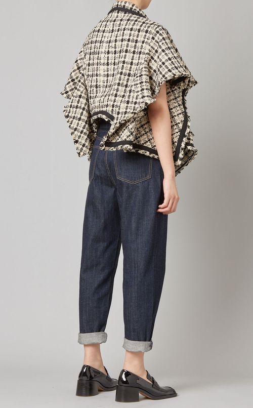 2wayデザインツイードジャケット