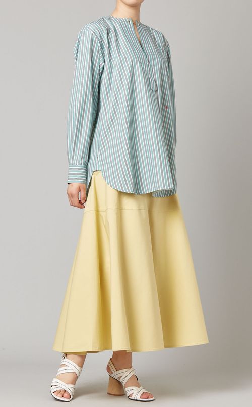 コットンフレアロングスカート