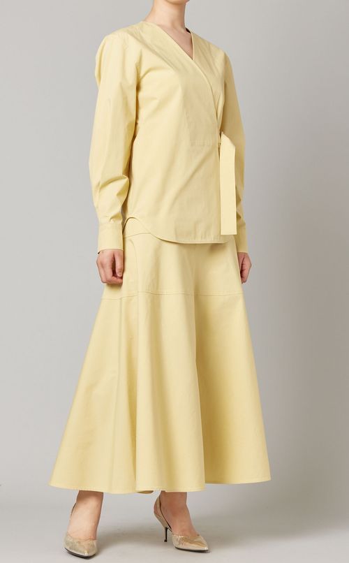 コットンフレアロングスカート