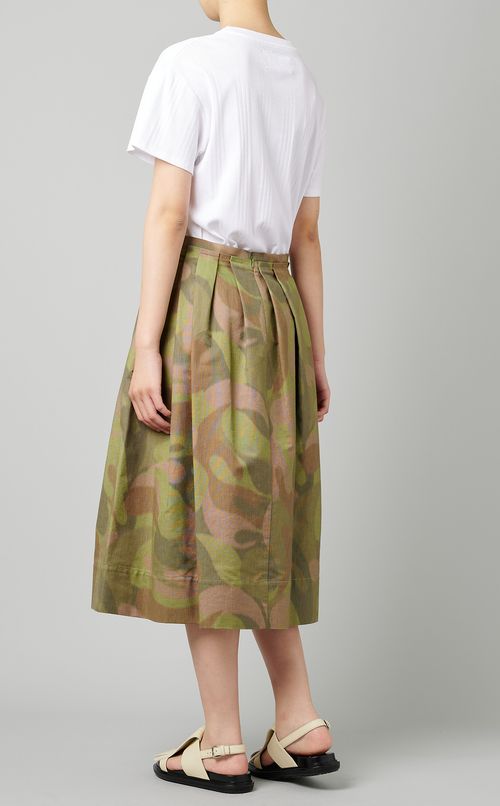 カモフラージュプリントスカート