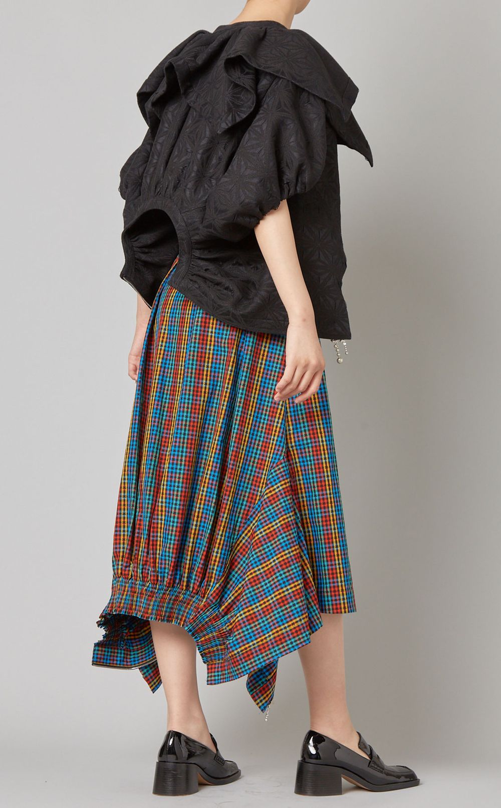 2wayデザインジャガードジャケット