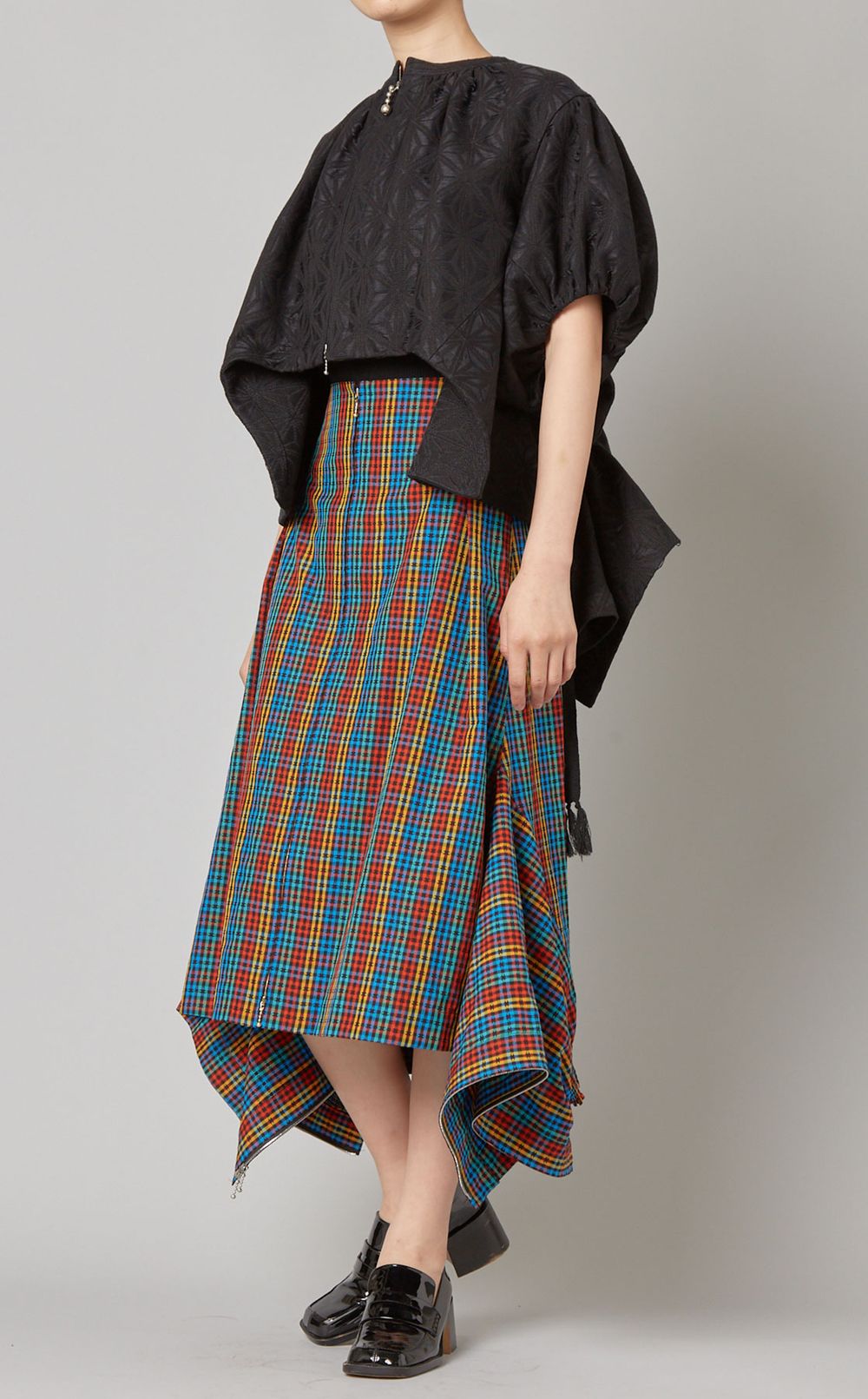 2wayデザインジャガードジャケット