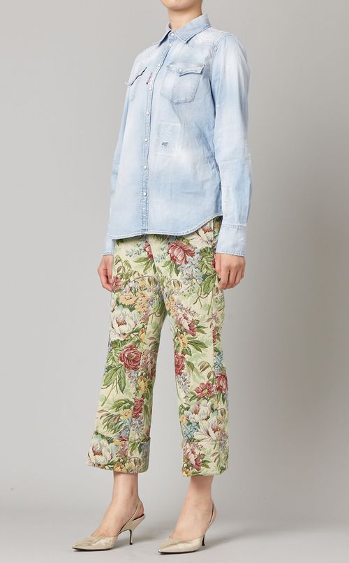 ダメージデニムシャツ