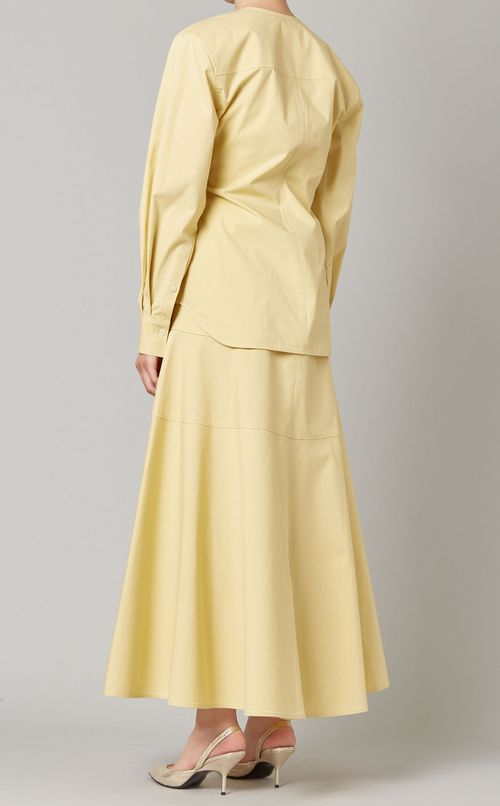 Vネックラップシャツ