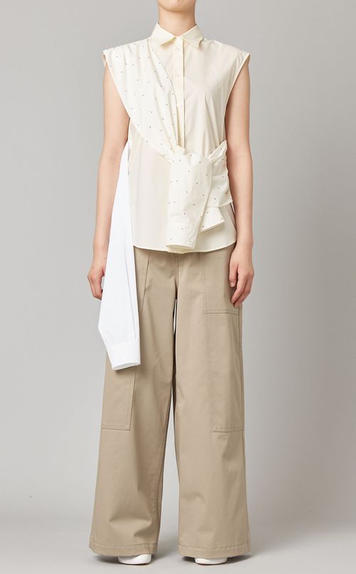 スリーブデザインシャツ