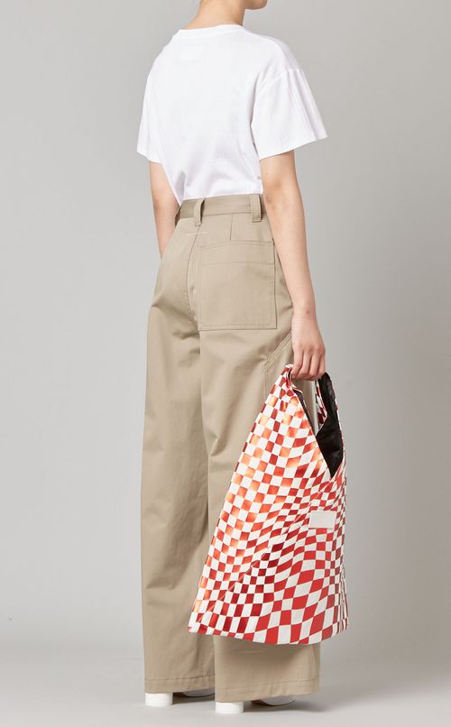 コットン混ワイドパンツ