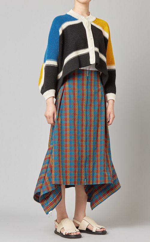 リバーシブルインターシャカーディガン