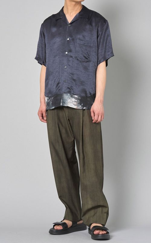 流し染ウールパンツ