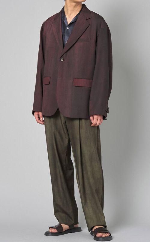 流し染ウールパンツ