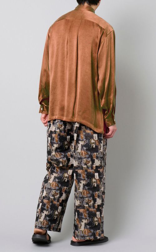 キュプラレギュラーカラーシャツ