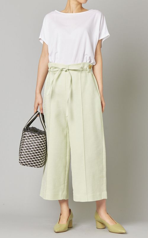 コットンリネンワイドパンツ