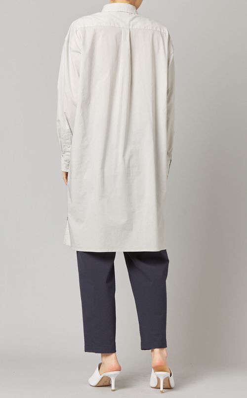 コットンライクロングシャツ