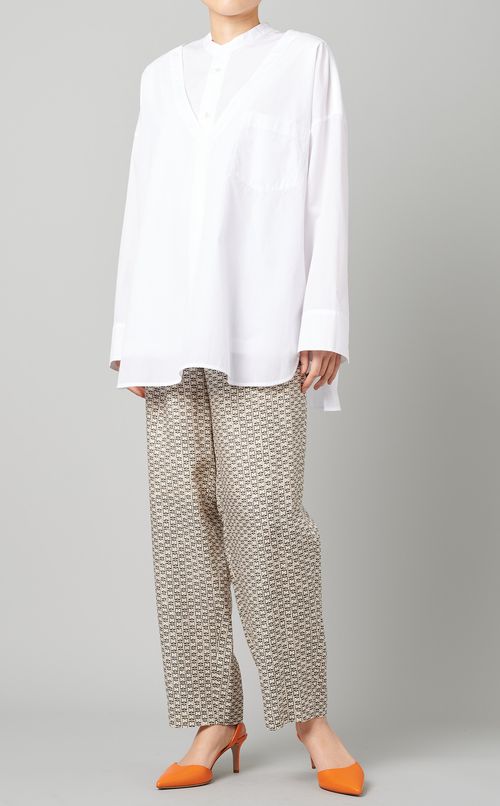 ドローストリングプリントパンツ