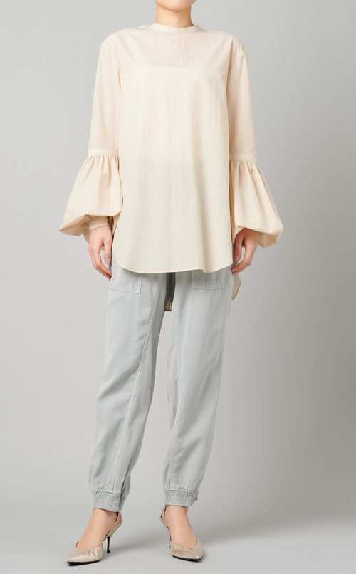 ボリュームスリーブシャツブラウス