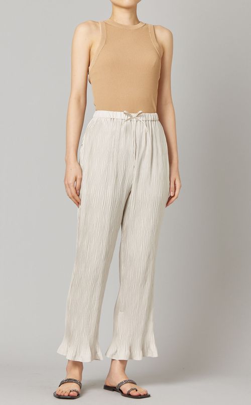 プリーツイージーパンツ