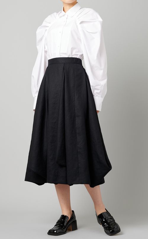 タックドレープフレアスカート