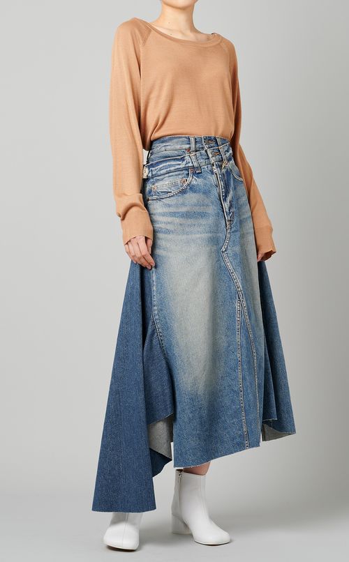 デザインデニムスカート