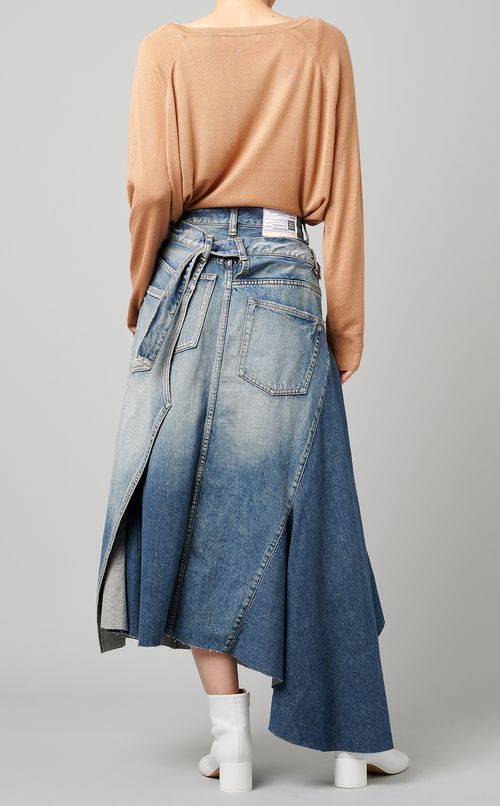 デザインデニムスカート