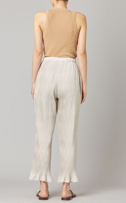 プリーツイージーパンツ