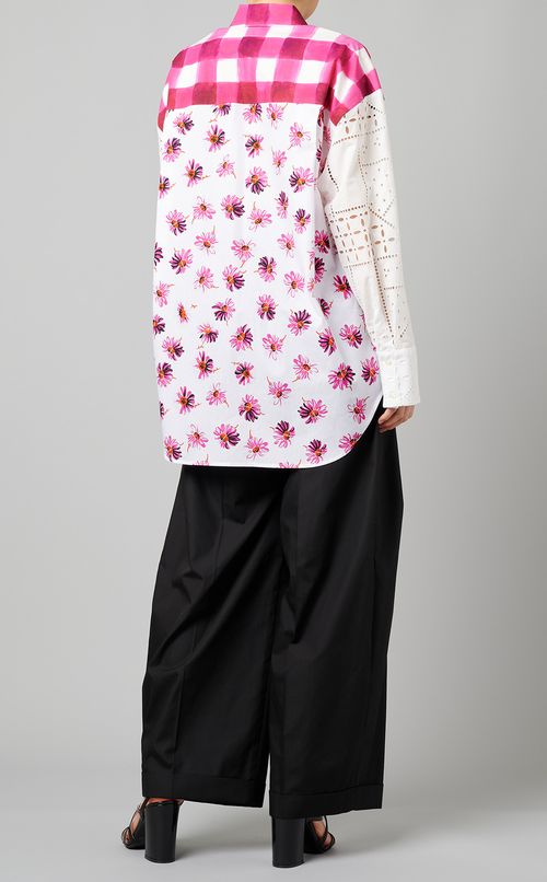 マルチプリントシャツブラウス