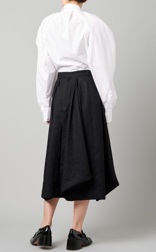 タックドレープフレアスカート